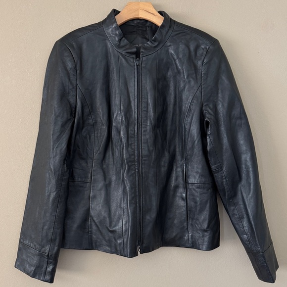 Classiques Entier Atelier Black Genuine Leather Jacket Size XL - Picture 1 of 9